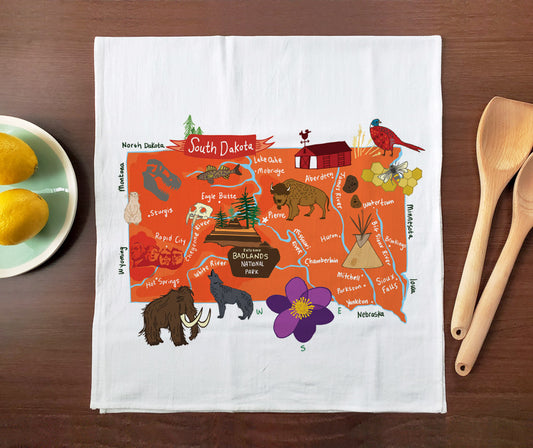 Hello: South Dakota Towel