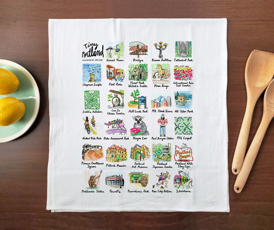 Tiny Cities: Portland Towel