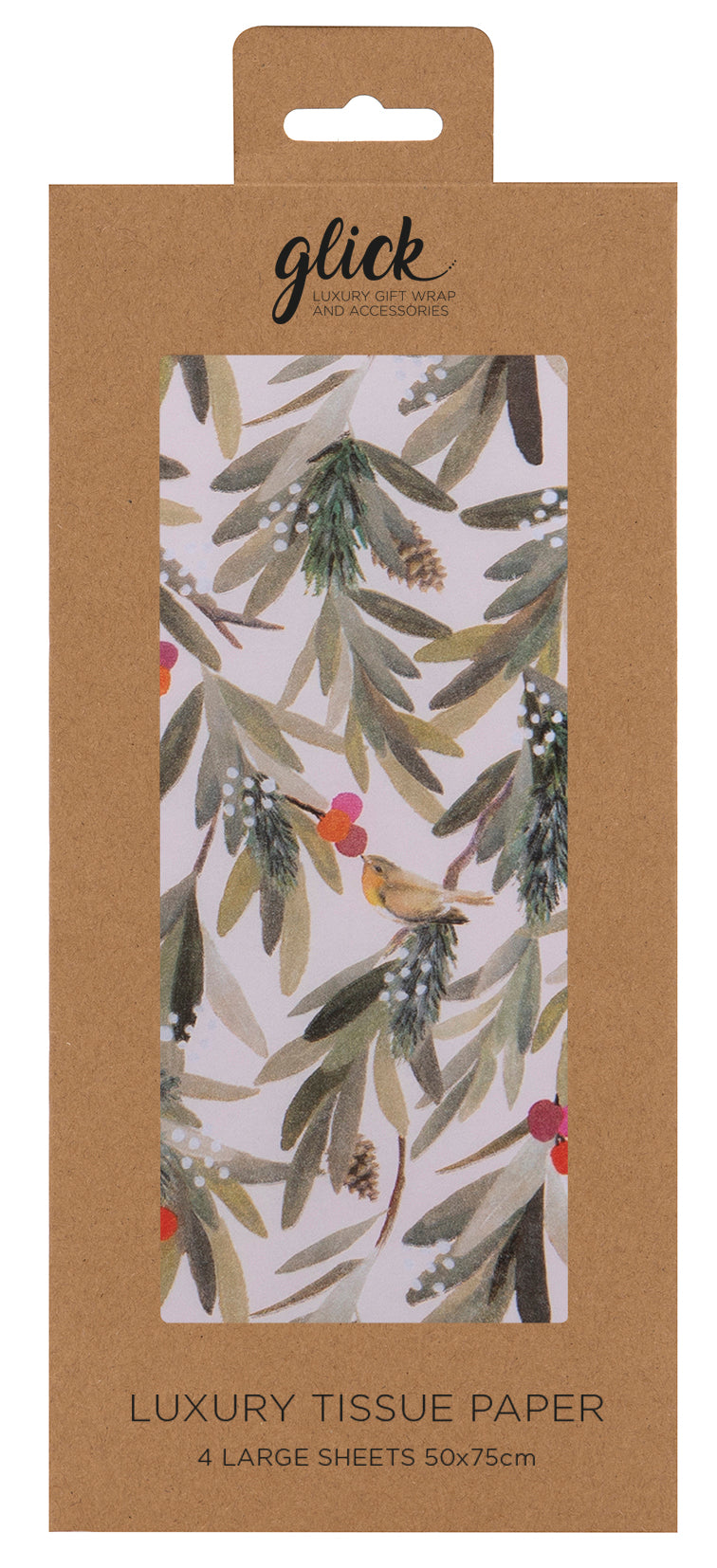 Mistletoe Branches Luxury Holiday Tissue Paper