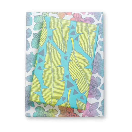 Tropical Orchid Reversible Eco-Wrap