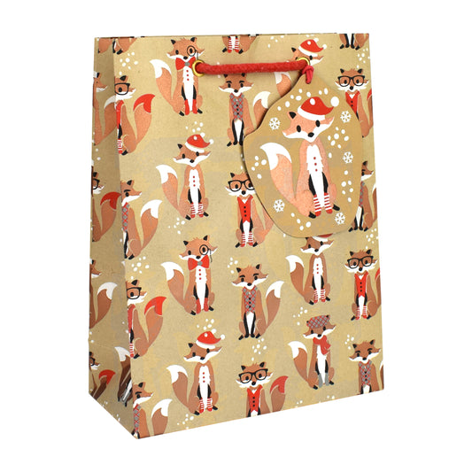 Festive Fox Medium Gift Bag