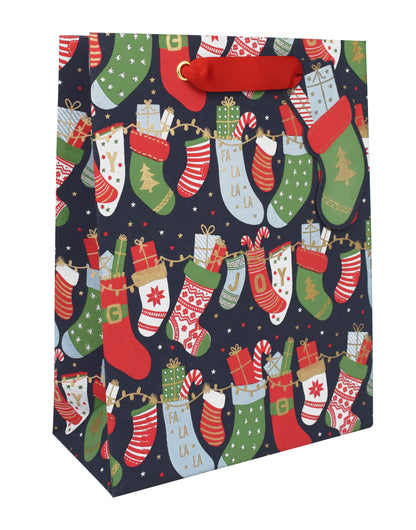 Stocking Medium and Large Holiday Gift Bags