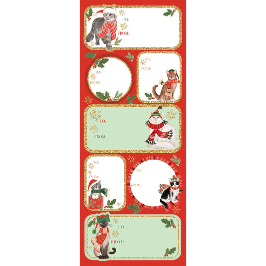 Frolicking Felines Gift Labels