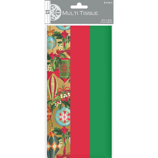 Ornamental Beauty Holiday Tissue Paper Trio