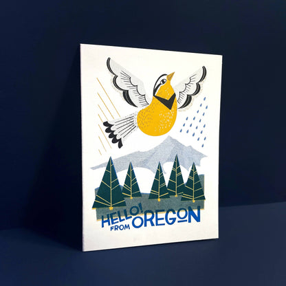 Hello from Oregon Blank Card