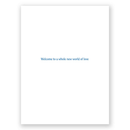 Welcome to a World of Love New Baby Card