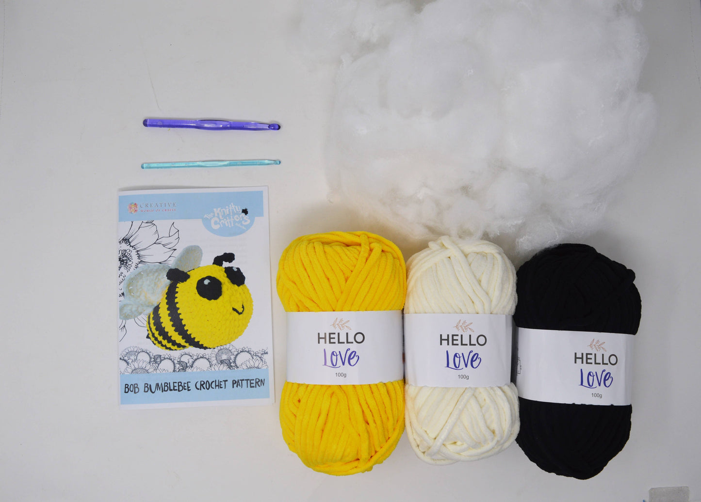 Bob the Bumblebee Knitty Critters Crochet Kit