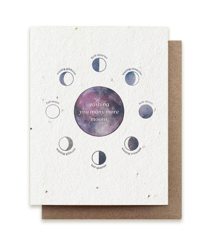 Many Moons Birthday Plantable Herb Seed Card