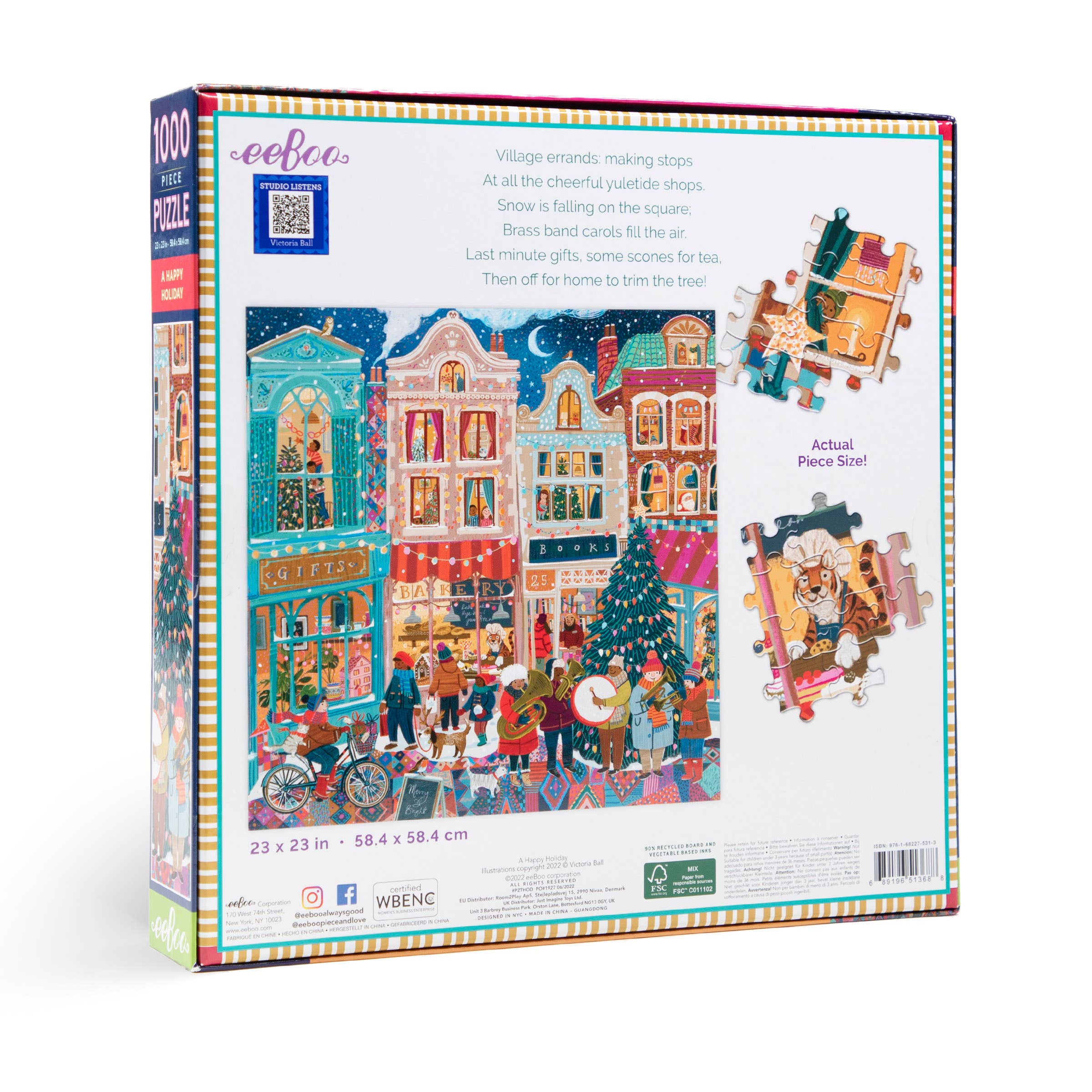 Happy Holiday Village Puzzle - 1000pc – Allport Editions