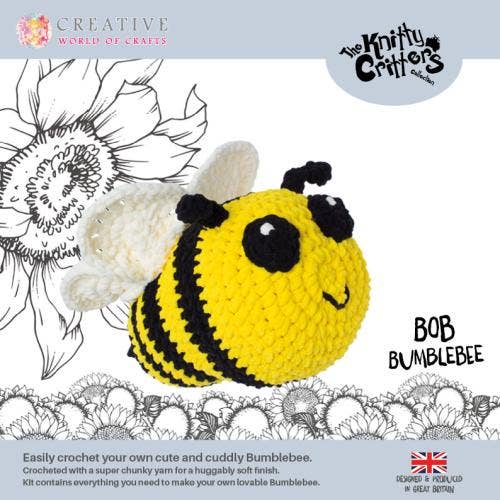 Bob the Bumblebee Knitty Critters Crochet Kit