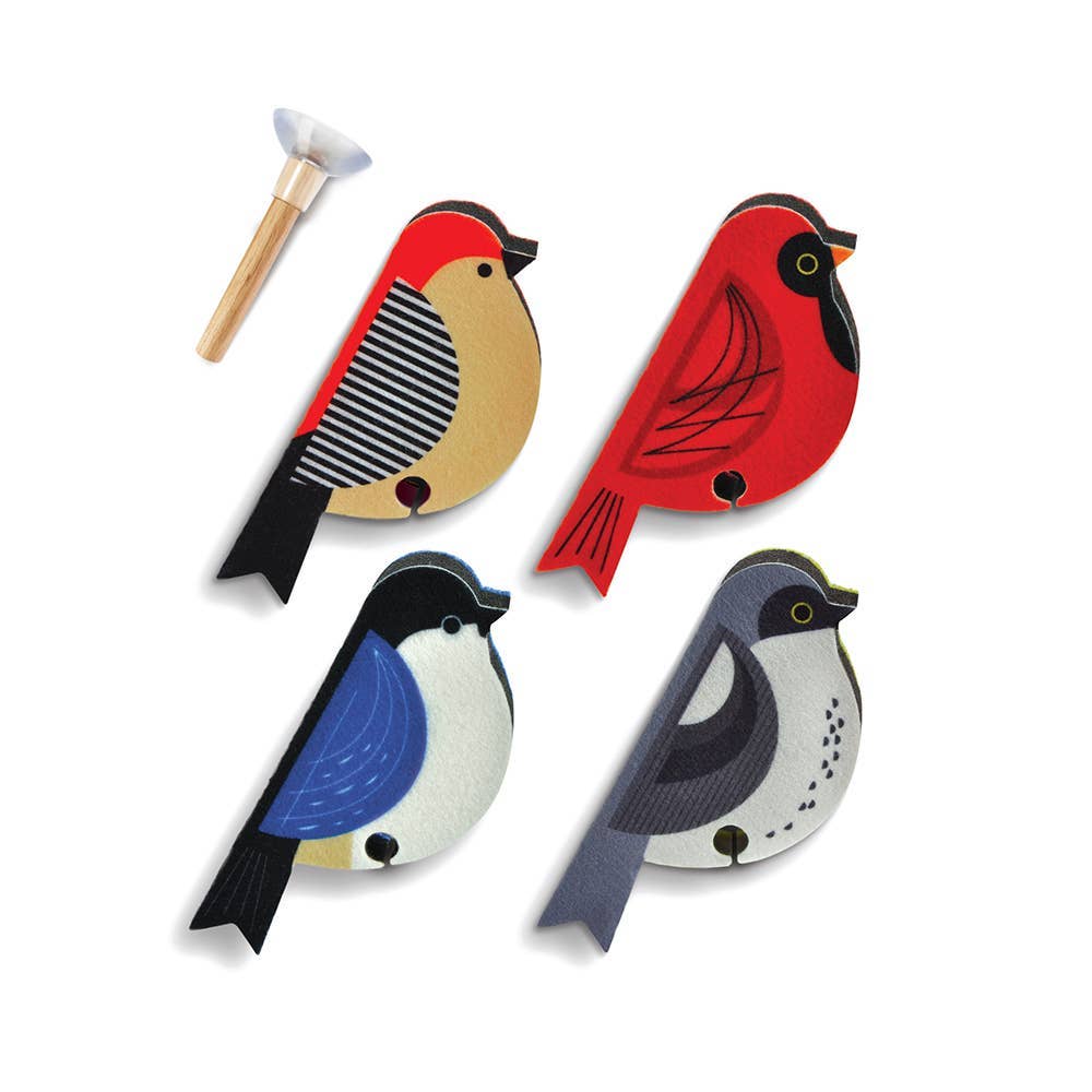 Perched Bird Kitchen Sponges, Set of 4 Birds