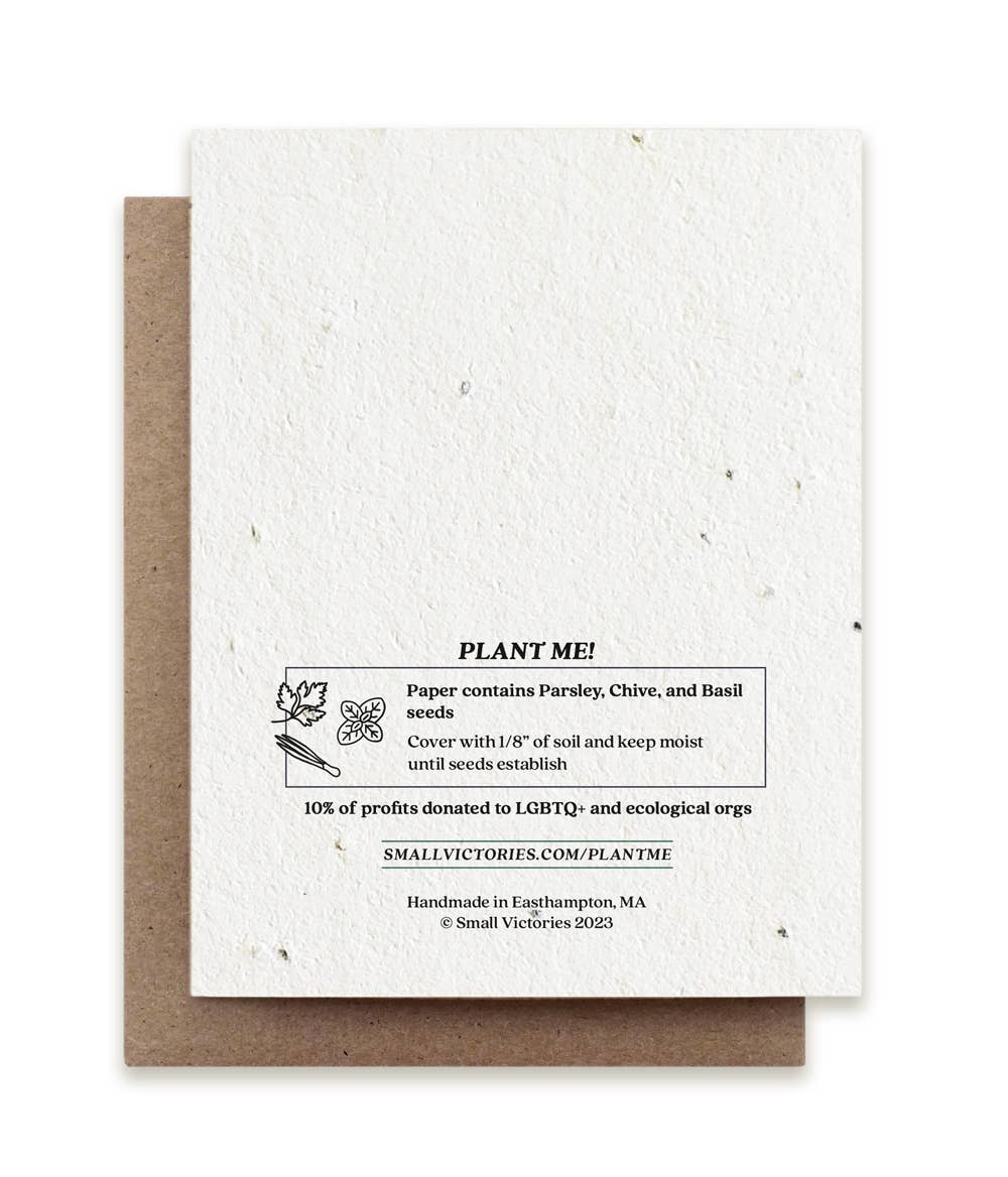 Many Moons Birthday Plantable Herb Seed Card