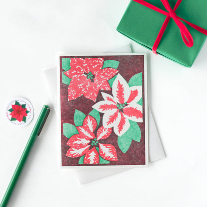 Poinsettias Boxed Holiday Cards