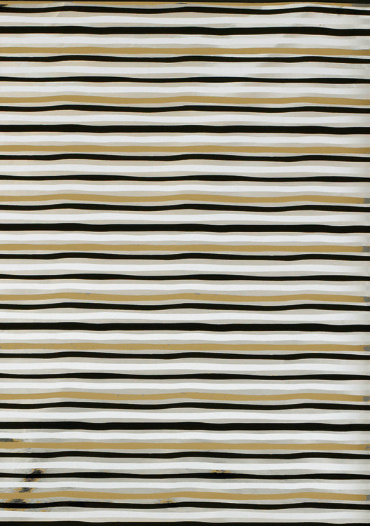 Black, Silver, and Gold Stripe Gift Wrap, 2 Rolls