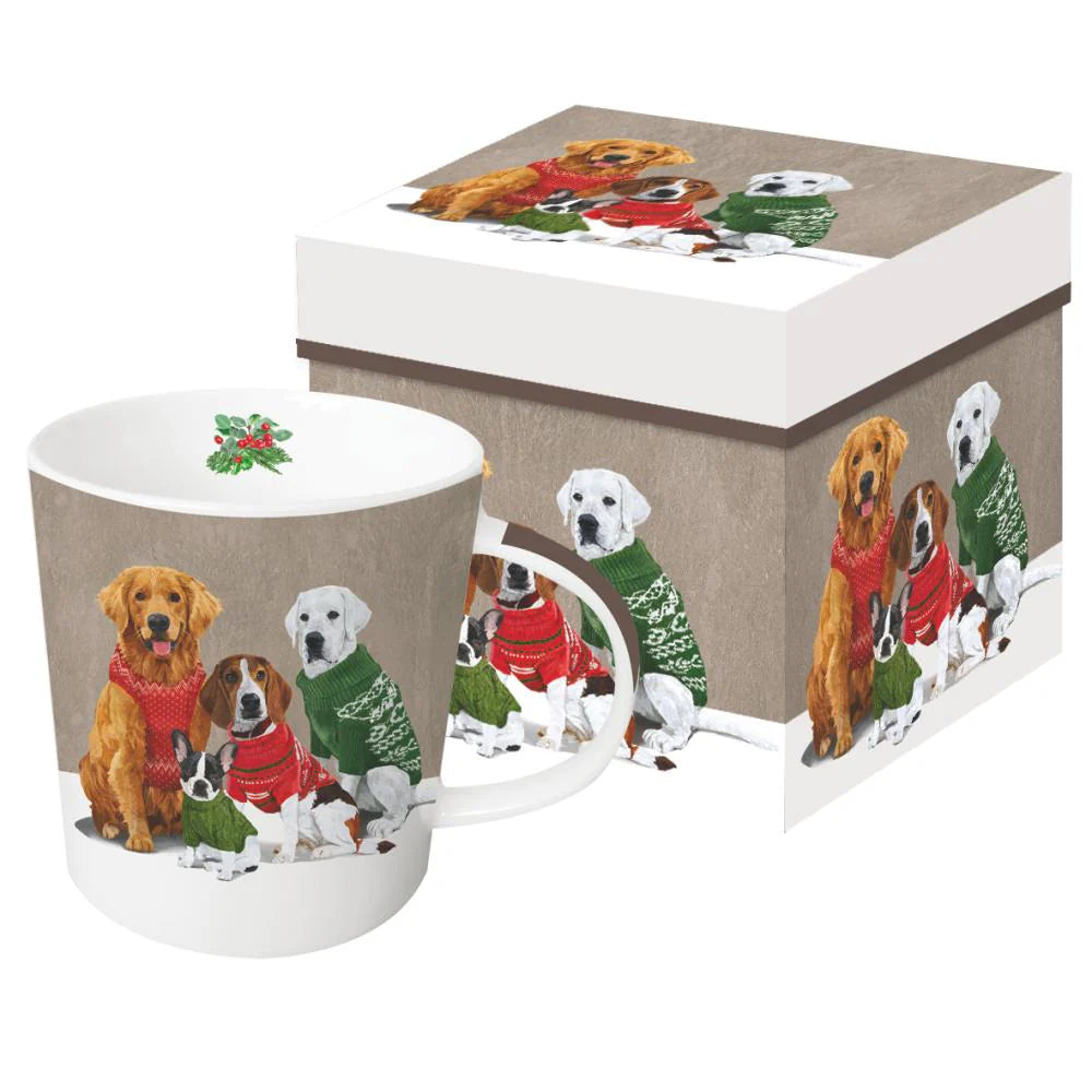 Sweater Dogs Holiday Ceramic Mug