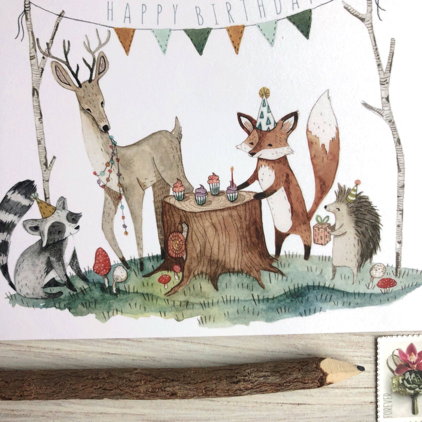 Woodland Birthday Card