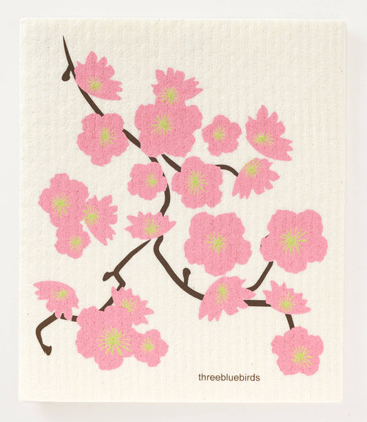 Cherry Blossoms Swedish Dishcloth