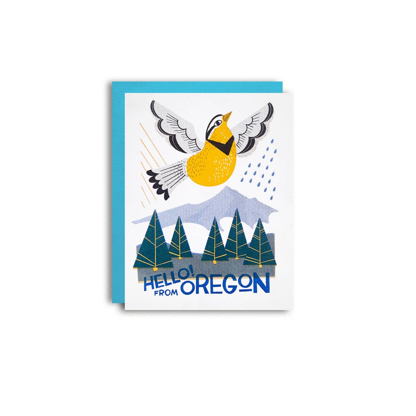 Hello from Oregon Blank Card