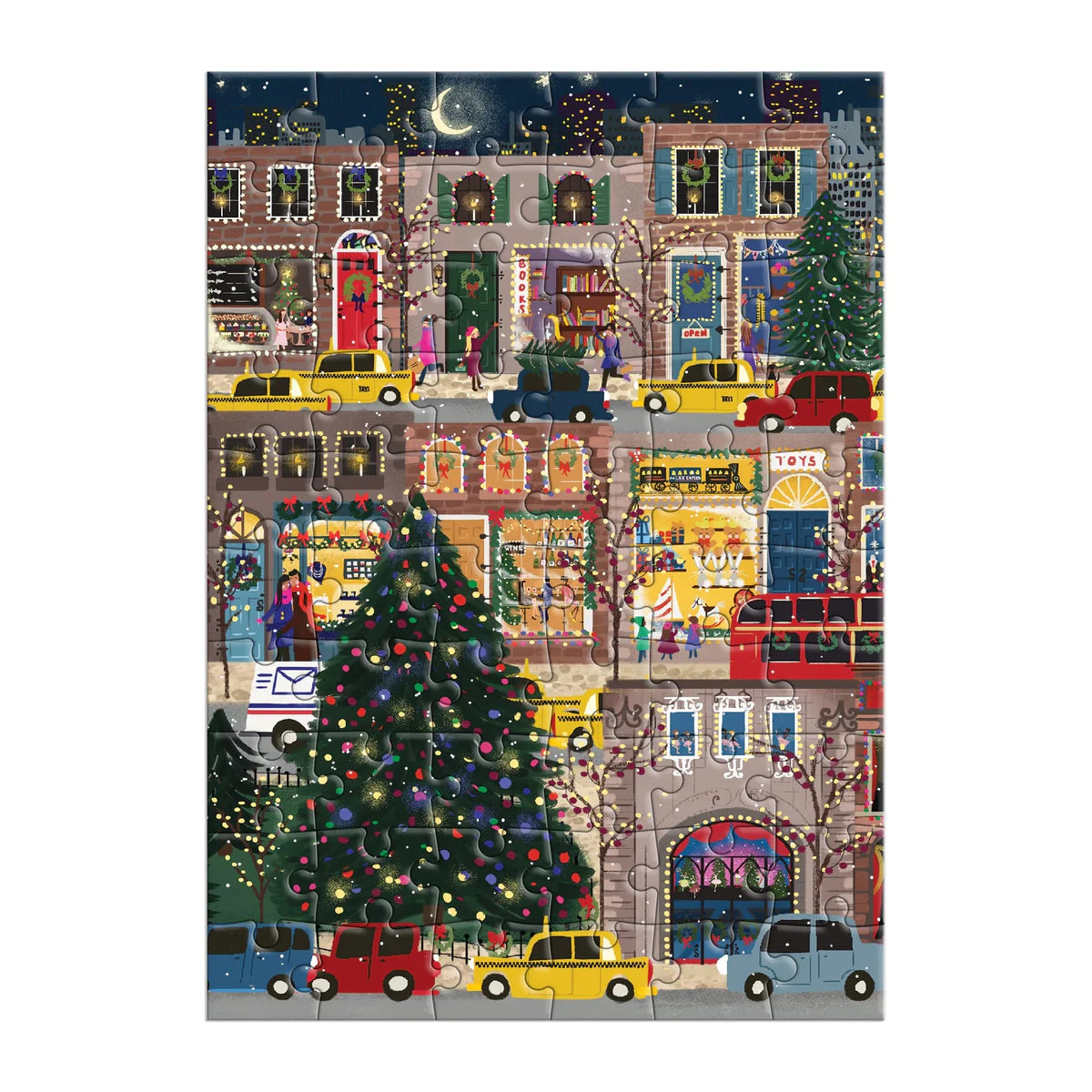 Joy Laforme Winter Lights Greeting Card Puzzle - 60pc