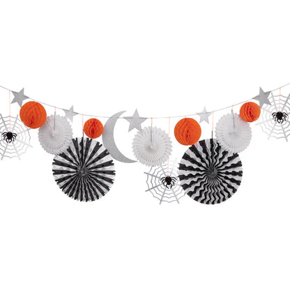 Halloween Honeycomb Shapes Jumbo Garland