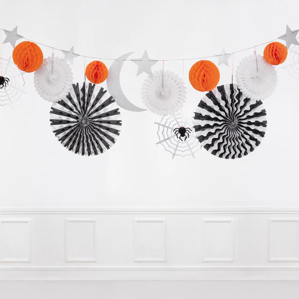 Halloween Honeycomb Shapes Jumbo Garland