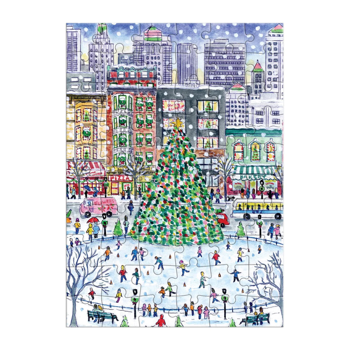 Christmas in the City Greeting Card Puzzle - 60pc