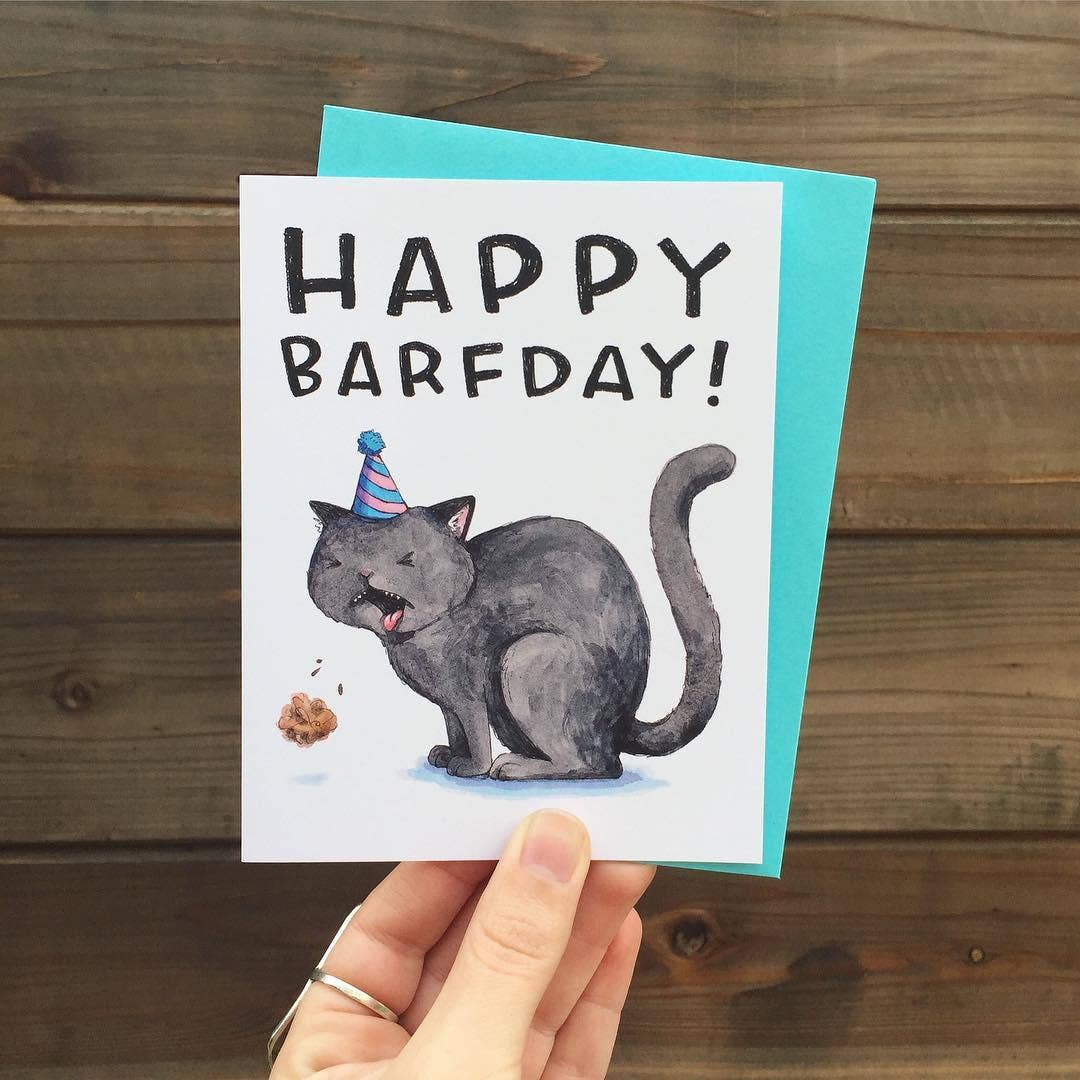 Happy Barf-day Card