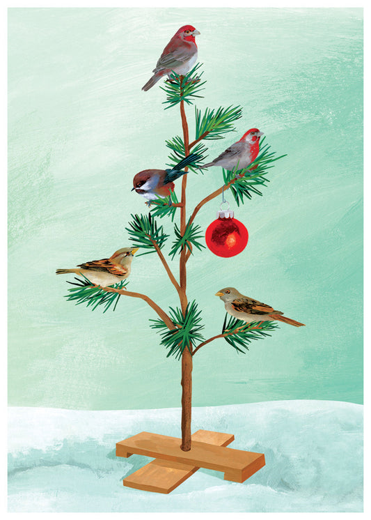 Christmas Birds Holiday Card