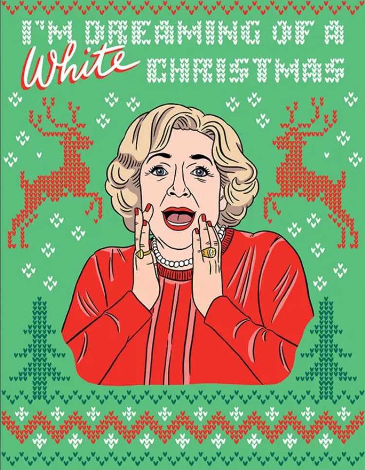 Betty White CHRISTMAS Card