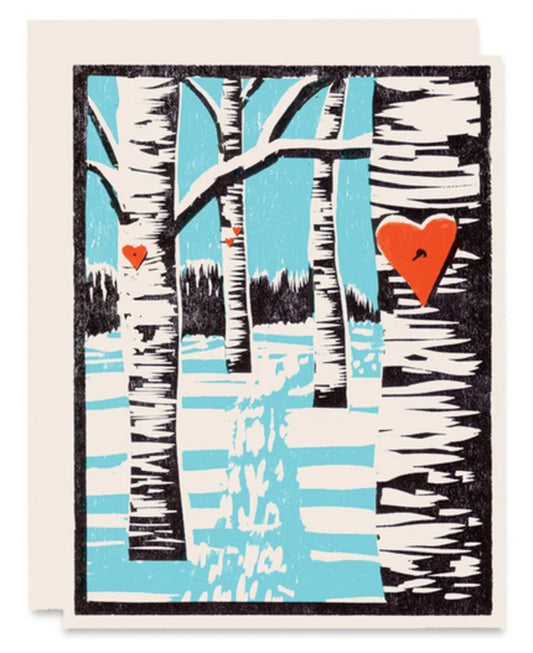 Heart Trees Friendship and Love Card