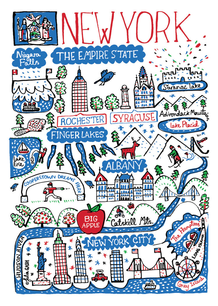 Statescapes: New York Card – Allport Editions