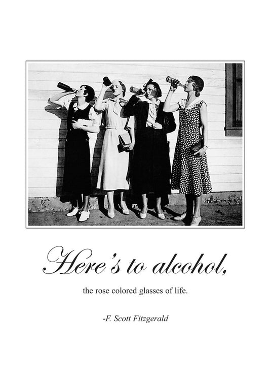 Here's to Alcohol Humor Card