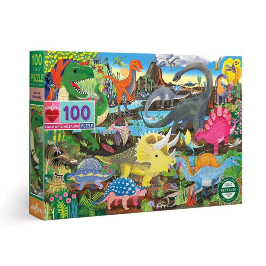 Land of the Dinosaurs Kids Puzzle - 100pc