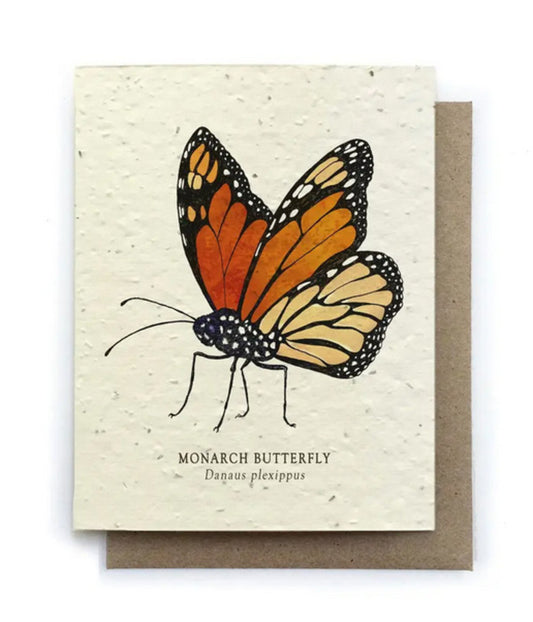 Monarch Butterfly Plantable Wildflower Seed Card