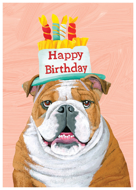 Bulldog Birthday Card