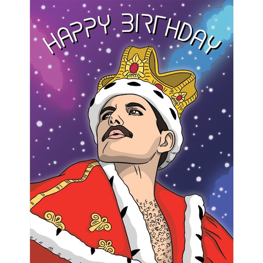 Freddie Mercury Champion Birthday Card