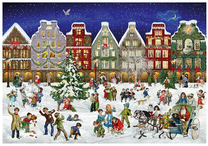 Winter Evening in Town Puzzle Advent Calendar