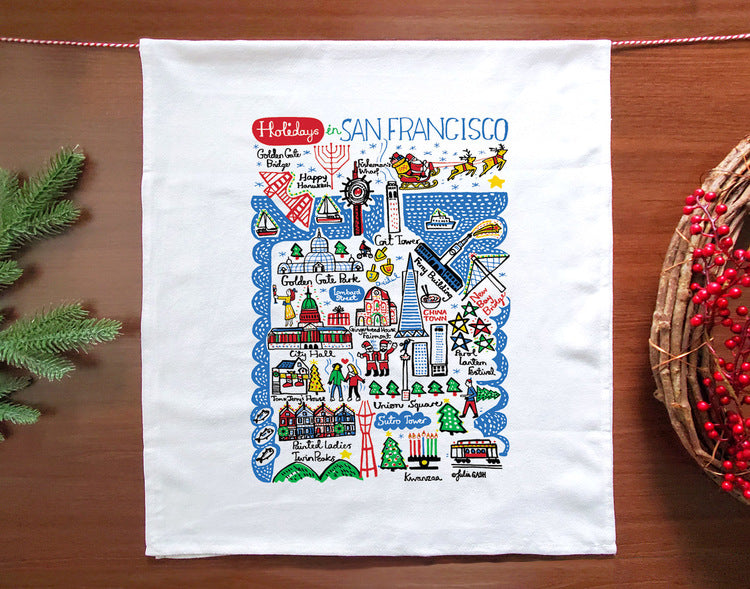 Holidays in San Francisco Towel