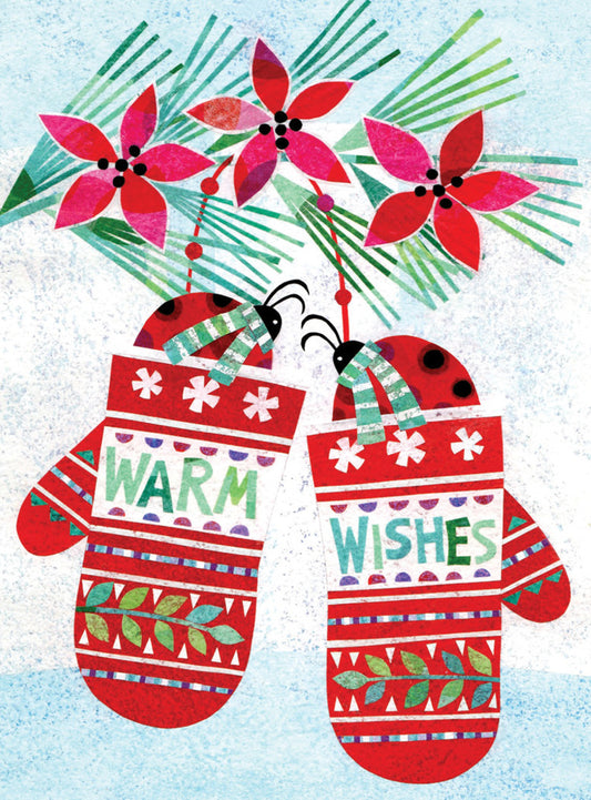 Ladybugs Mittens Holiday Card