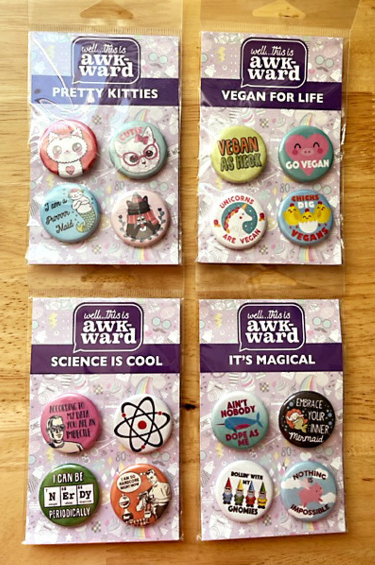 Backpack Buttons 4-Pack