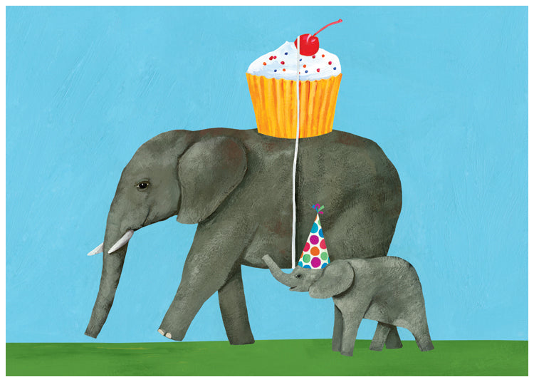 Elephant Party Card