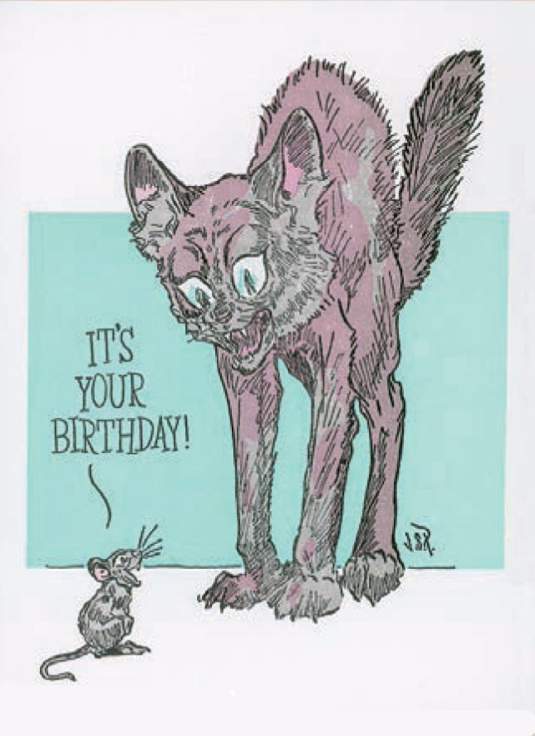 Scaredy Cat Birthday Card