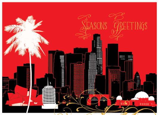 Los Angeles Foil Holiday Card