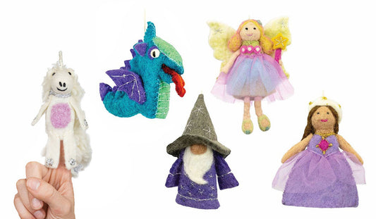 Wild Woolie Finger Puppets: Fairy Tale Friends