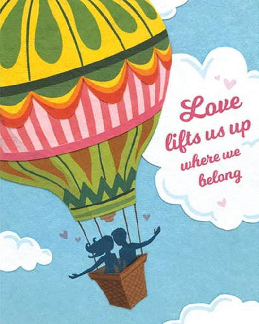 Love Lift Us Up Letterpress Card