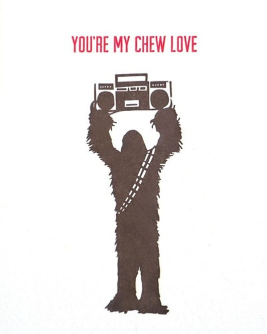 Chew Love Letterpress Card