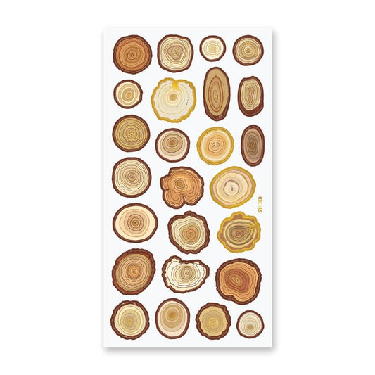 Tree Rings Sticker Sheet