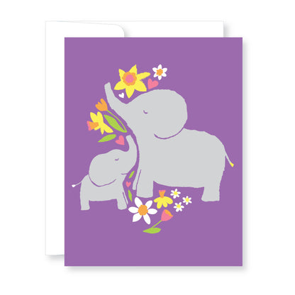 Elephant Family Mother's Day Card