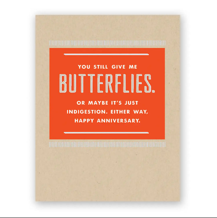 You Still Give Me Butterflies Anniversary Card