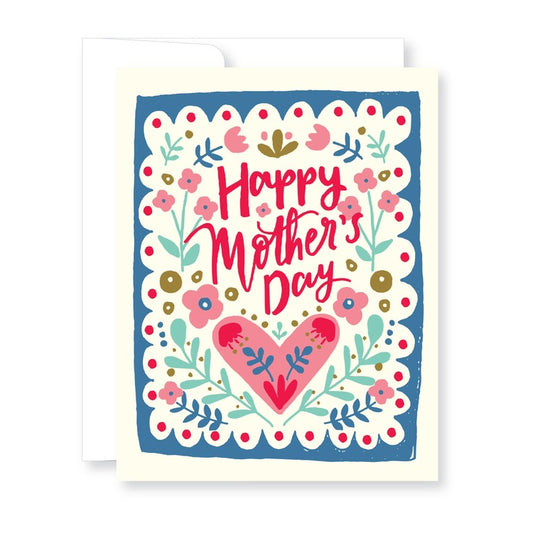 Floral Heart Mother's Day Card